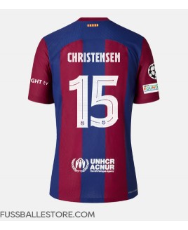 Günstige Barcelona Andreas Christensen #15 Heimtrikot 2023-24 Kurzarm